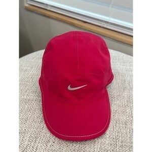 Nike Storm-FIT Kids Pink Hat Adjustable Reflective Logo Lightweight Running Cap